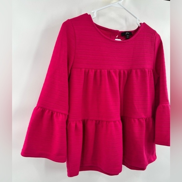 J. Crew pink blouse flare sleeves size XS - Picture 2 of 11